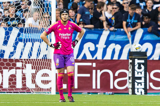 Djurgårdens målvakt Jacob Widell Zetterström deppar