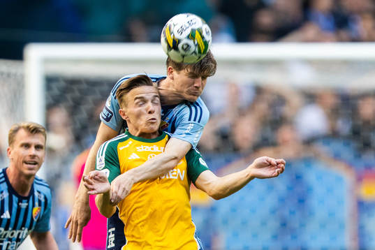 IFK Norrköpings Jacob Ortmark och Djurgårdens Oliver Berg