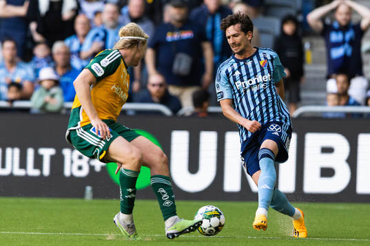 IFK Norrköpings Daniel Fritz Eid och Djurgårdens Gustav
