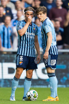 Djurgårdens Elias Andersson och Oliver Berg