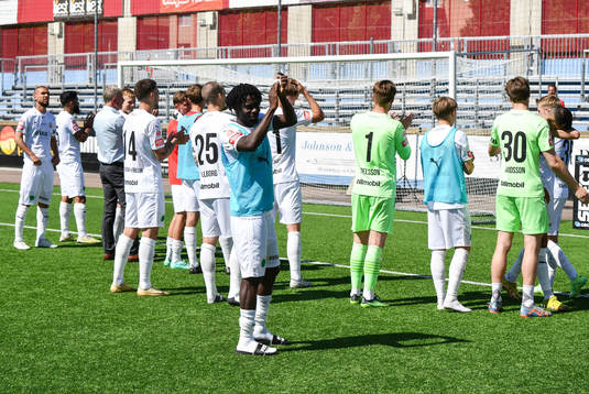 Helsingborgs spelare jublar