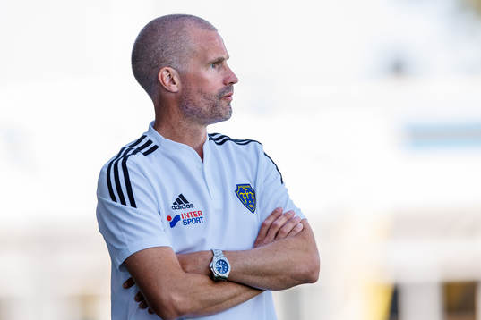 Falkenbergs tränare Christoffer Andersson