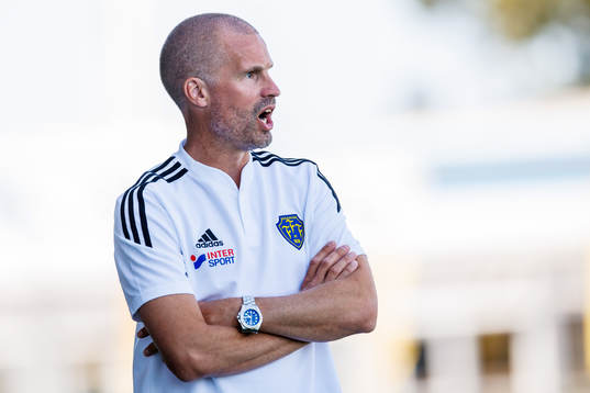 Falkenbergs tränare Christoffer Andersson