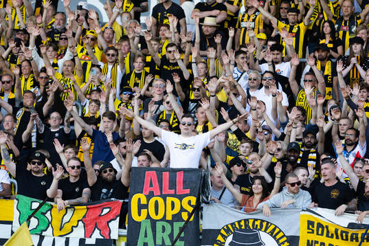 under fotbollsmatchen i Allsvenskan mellan Häcken och