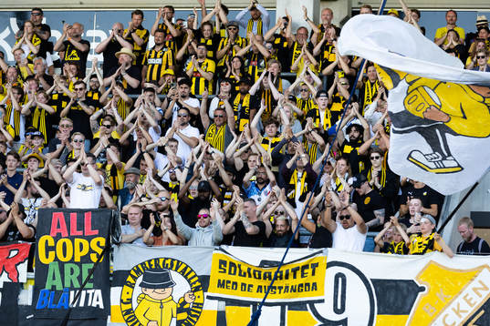 under fotbollsmatchen i Allsvenskan mellan Häcken och