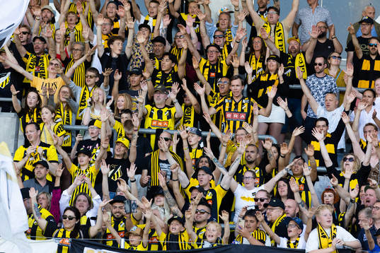 under fotbollsmatchen i Allsvenskan mellan Häcken och