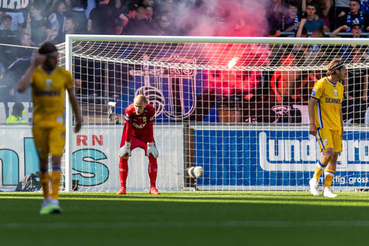 IFK Göteborgs målvakt Pontus Dahlberg deppar