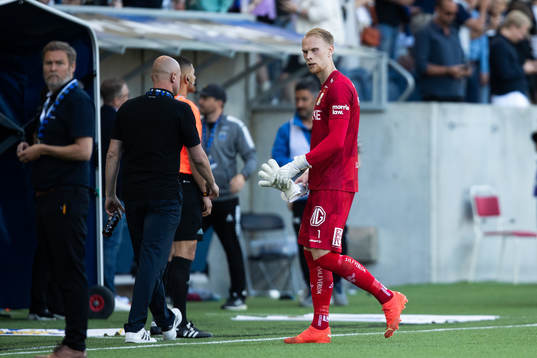 IFK Göteborgs målvakt Pontus Dahlberg deppar