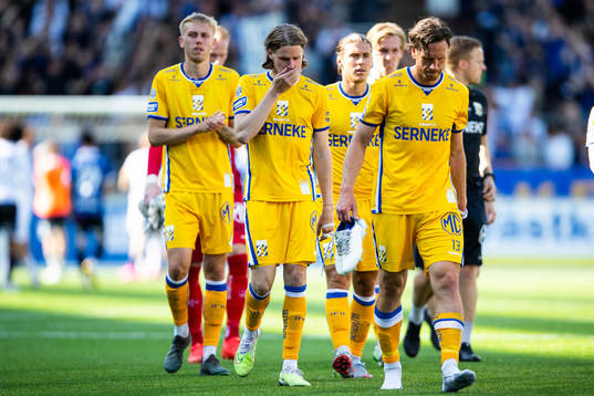 IFK Göteborgs Gustaf Norlin och Gustav Svensson deppar