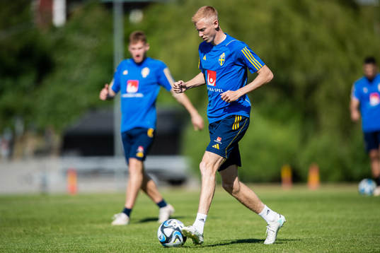 Hugo Larsson of the Swedish national football team