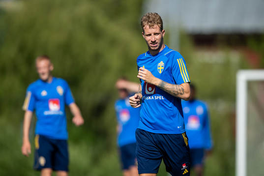 Samuel Gustafson of the Swedish national football team