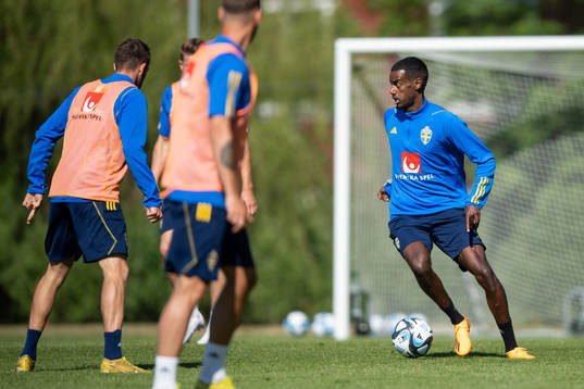 Alexander Isak of the Swedish national football team