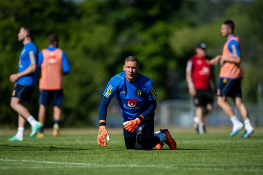 Goalkeeper Robin Olsen of the Swedish national football team