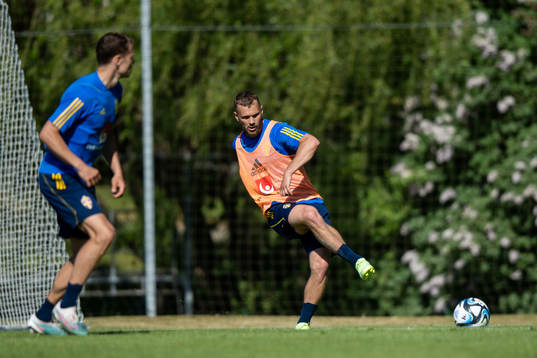 Jesper Karlström of the Swedish national football team