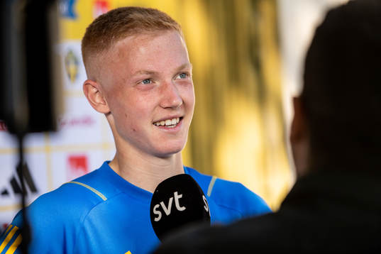 Hugo Larsson of the Swedish national football team