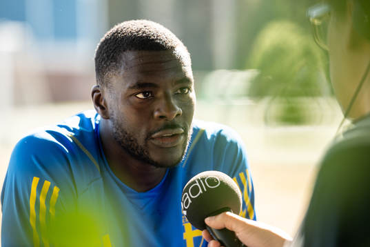 Ken Sema of the Swedish national football team