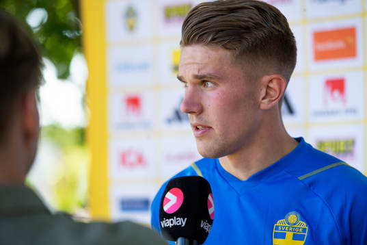 Viktor Gyökeres of the Swedish national football team