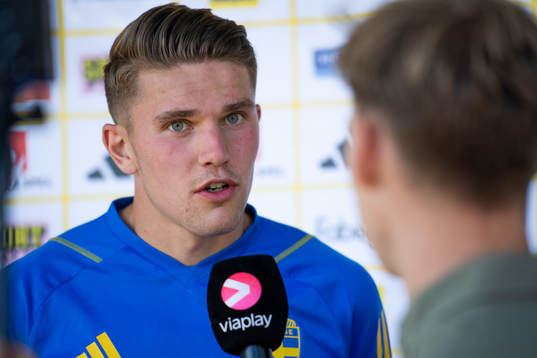 Viktor Gyökeres of the Swedish national football team