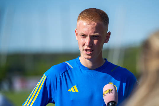 Hugo Larsson of the Swedish national football team