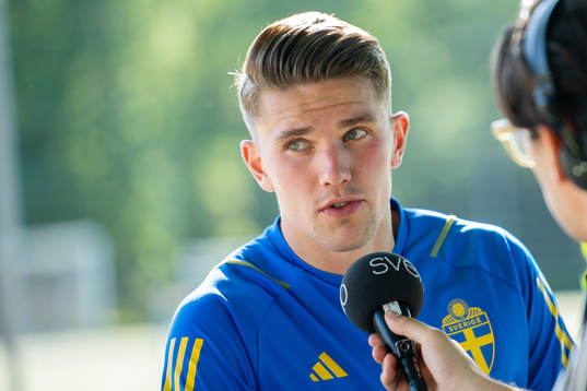 Viktor Gyökeres of the Swedish national football team