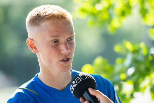 Hugo Larsson of the Swedish national football team