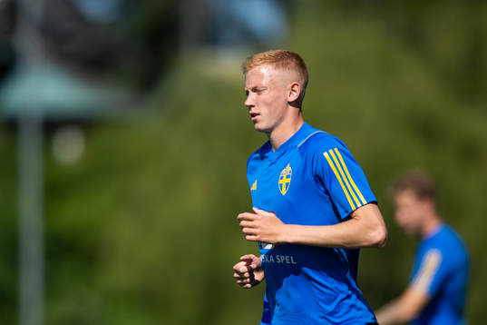 Hugo Larsson of the Swedish national football team