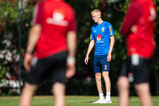 Hugo Larsson of the Swedish national football team