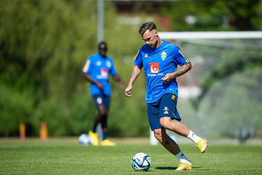 Linus Wahlqvist Egnell of the Swedish national football team