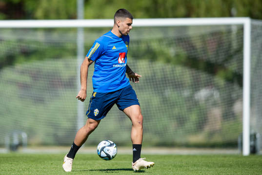 Edvin Kurtulus of the Swedish national football team