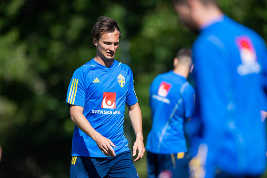 Hjalmar Ekdal of the Swedish national football team
