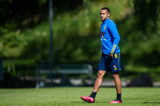 Robin Quaison of the Swedish national football team