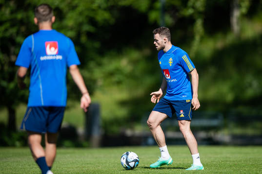 Gabriel Gudmundsson of the Swedish national football team