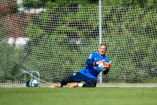 Robin Olsen of the Swedish national football team