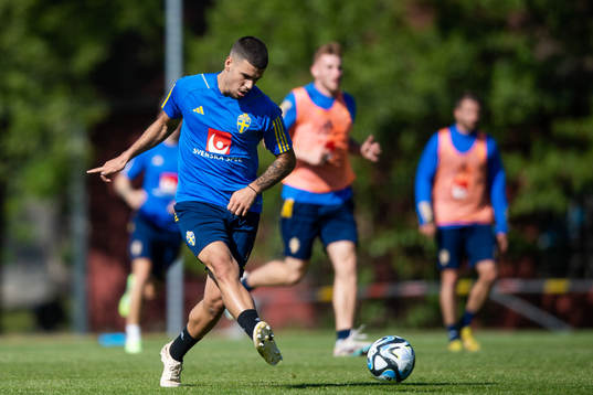 Edvin Kurtulus of the Swedish national football team