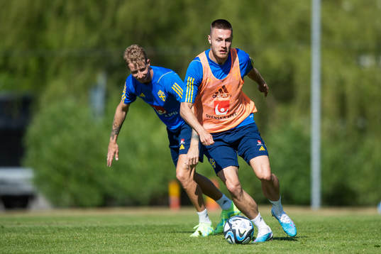 Samuel Gustafson and Mattias Svanberg of the Swedish