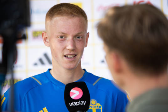 Hugo Larsson of the Swedish national football team
