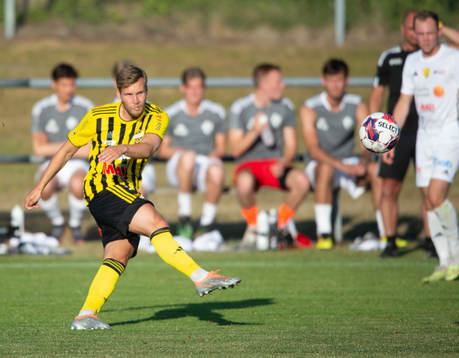 IFK Hässleholms Marcus Thuvesson i matchen i Svenska Cupen