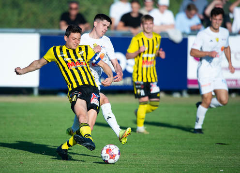 IFK Hässleholms Isak Orajärvi i matchen i Svenska Cupen