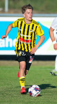 IFK Hässleholms Jussi Tikkanen i matchen i Svenska Cupen