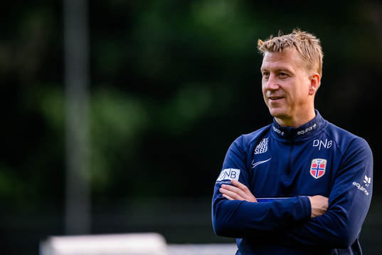 Head coach Leif Gunnar Smerud of the Norwegian Under-21