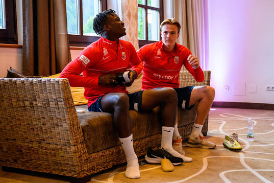 Tobias Christensen and Erik Botheim of the Norwegian