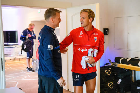 Head coach Leif Gunnar Smerud and Erik Botheim of the
