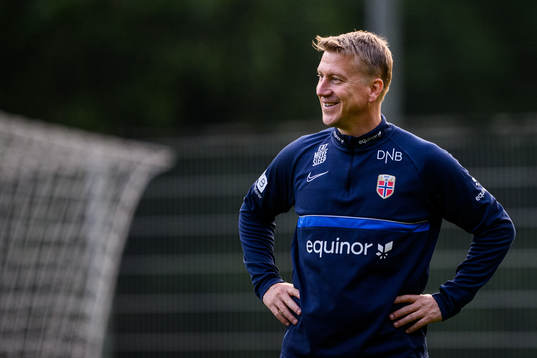 Head coach Leif Gunnar Smerud of the Norwegian Under-21