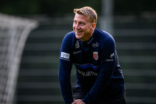 Head coach Leif Gunnar Smerud of the Norwegian Under-21