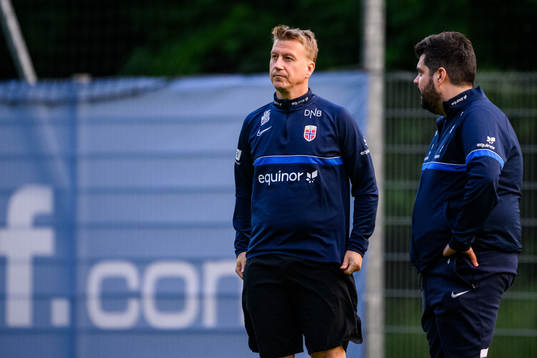 Head coach Leif Gunnar Smerud of the Norwegian Under-21
