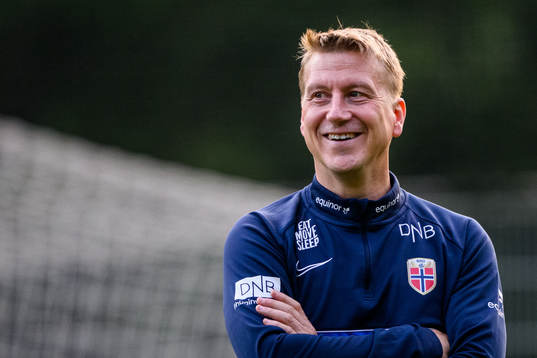 Head coach Leif Gunnar Smerud of the Norwegian Under-21