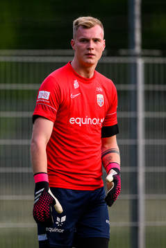 Goalkeeper Kristoffer Klaesson of the Norwegian Under-21