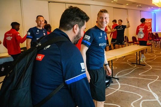 Analytics Eirik Kolstad and head coach Leif Gunnar Smerud