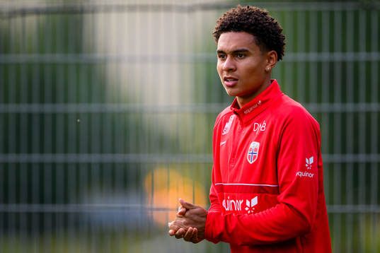 Antonio Nusa of the Norwegian under-21 national football