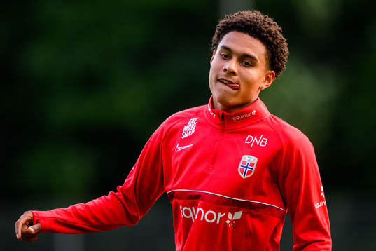 Antonio Nusa of the Norwegian under-21 national football